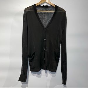 Diesel Black Gold sheer cardigan medium